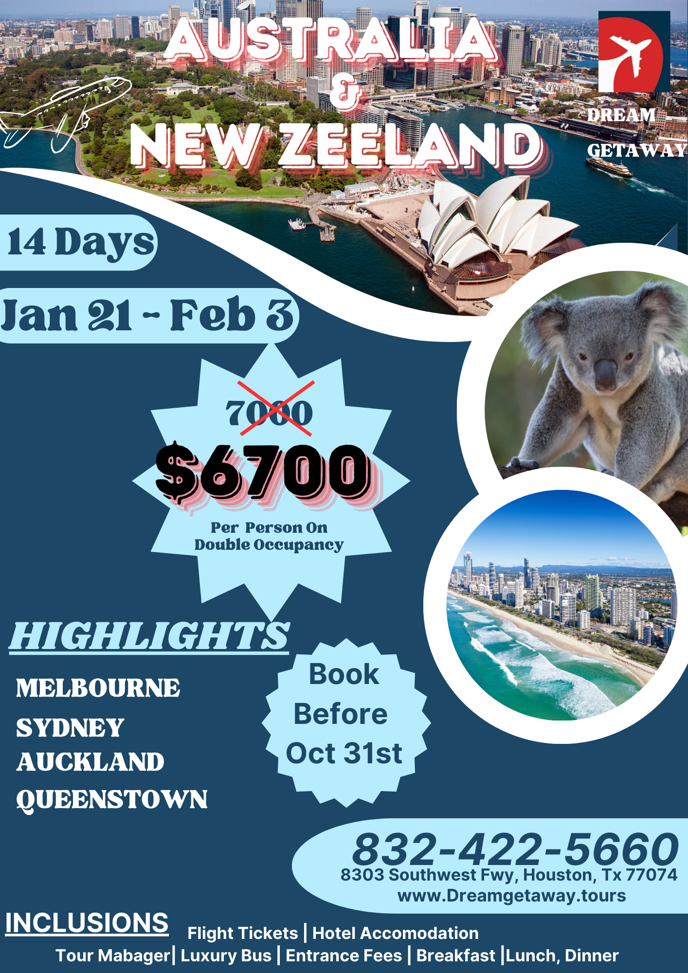 Best tour packages of Dream Getaway Tours